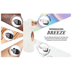 Luminess Breeze 2 Rechargeable Makeup/Skincare Airbrush System 2 Speed NWT White